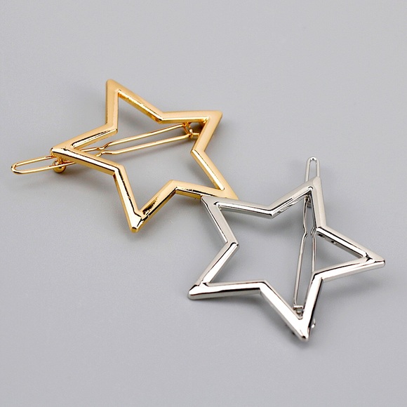 ⚜️[𝟯/$𝟭𝟴]⚜️Star Shaped Simple Barrette NEW - Picture 2 of 12